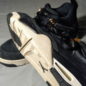 Black and Gold Retro 4 Jordans